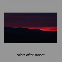 colors after sunset